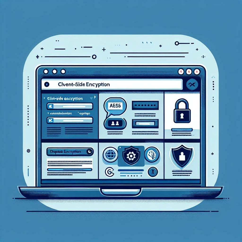 Browser-based client-side encryption process for secure notes