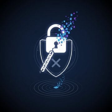 Illustration showing corporate data leaks being stopped by self-destructing encrypted messages in a business environment