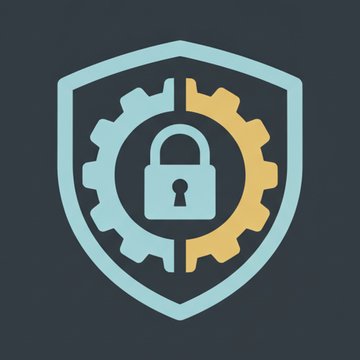 Isometric illustration of devices in a circular encrypted network with padlocked data cubes representing end-to-end encryption