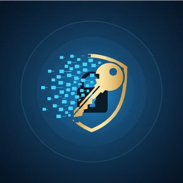 Modern illustration of a glowing digital link icon with a shield and lock symbol, representing secure one-time secret links for data protection.