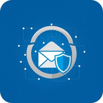 Modern illustration showing a person using a secure digital device with shield and lock icons representing privacy protection for online communication.