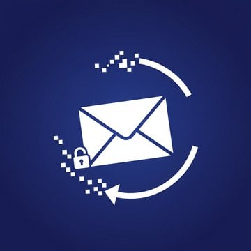 Modern illustration of a secure message disappearing in digital space, representing safe and self-destructing private messaging technology.