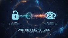 One-time secret links preventing social engineering data leaks