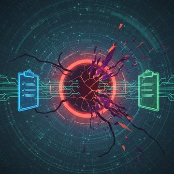 Illustration of a digital clipboard being accessed by a hand icon, representing clipboard hijacking threats and data security risks.